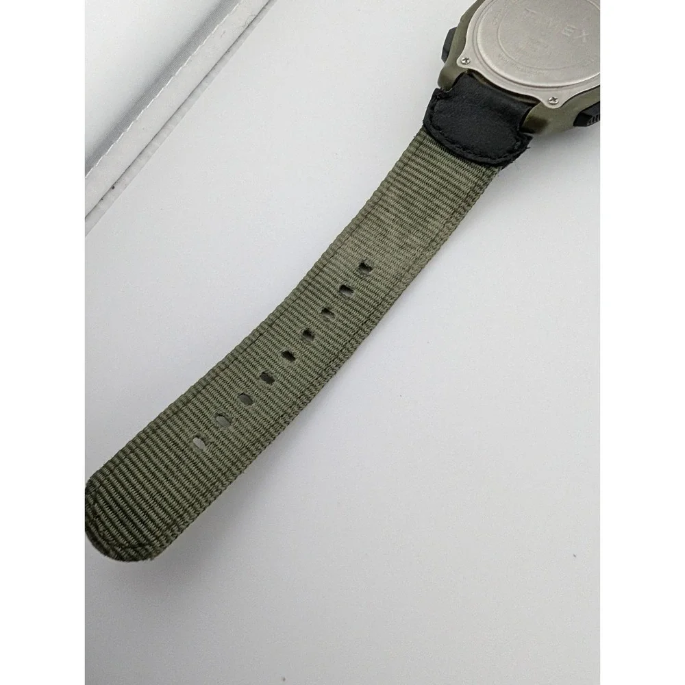 Timex Expedition Indiglo Watch 42mm Black & Green T49993 - New Battery‎